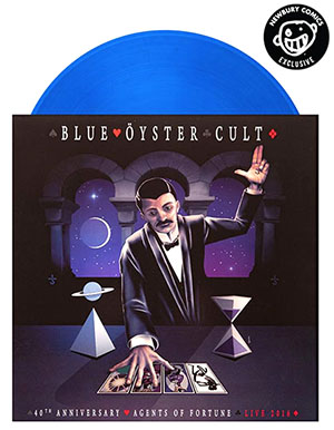 Newbury Comics limited blue vinyl edition 40th Anniversary Agents of Fortune Live 2016